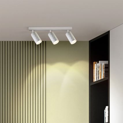 Brilagi - Reflektorska svjetiljka SELE DIAMANT 3xGU10/30W/230V bijela