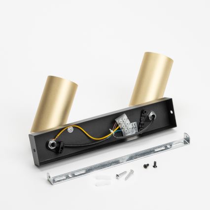 Brilagi - Reflektorska svjetiljka SELE GOLDEN 2xGU10/30W/230V crna/zlatna