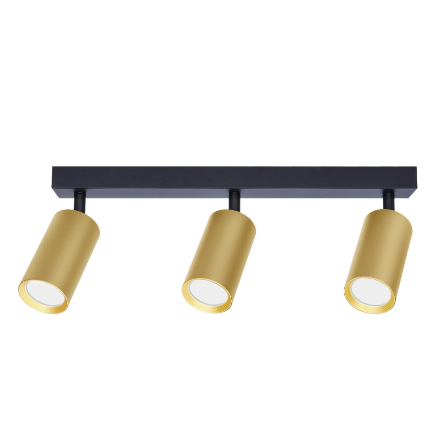 Brilagi - Reflektorska svjetiljka SELE GOLDEN 3xGU10/30W/230V crna/zlatna