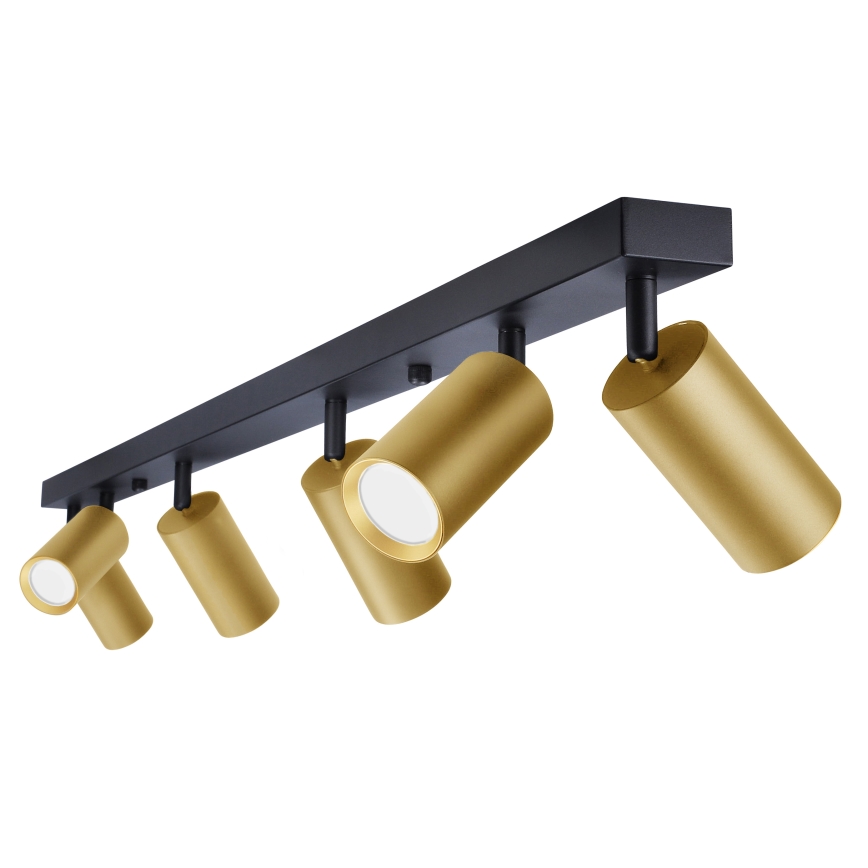 Brilagi - Reflektorska svjetiljka SELE GOLDEN 6xGU10/30W/230V crna/zlatna