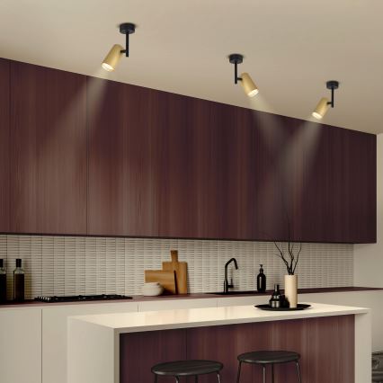 Brilagi - Reflektorska svjetiljka SELE VERTICAL 1xGU10/30W/230V crna/zlatna