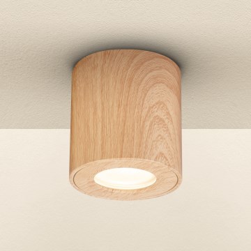 Brilagi - Reflektorska svjetiljka za kupaonicu MIA 1xGU10/30W/230V 84x80 mm dekor hrasta IP44