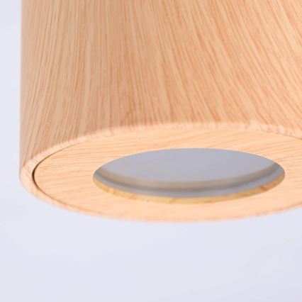 BRILAGI - Reflektorska svjetiljka za kupaonicu MIA 1xGU10/30W/230V 84x80 mm dekor hrasta IP44