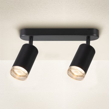 Brilagi - Reflektorska svjetiljka za kupaonicu SELE 2xGU10/30W/230V IP44 crna