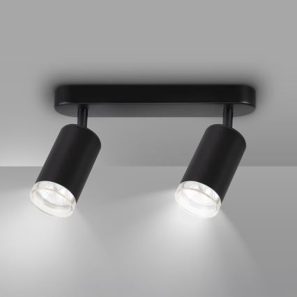 Brilagi - Reflektorska svjetiljka za kupaonicu SELE 2xGU10/30W/230V IP44 crna