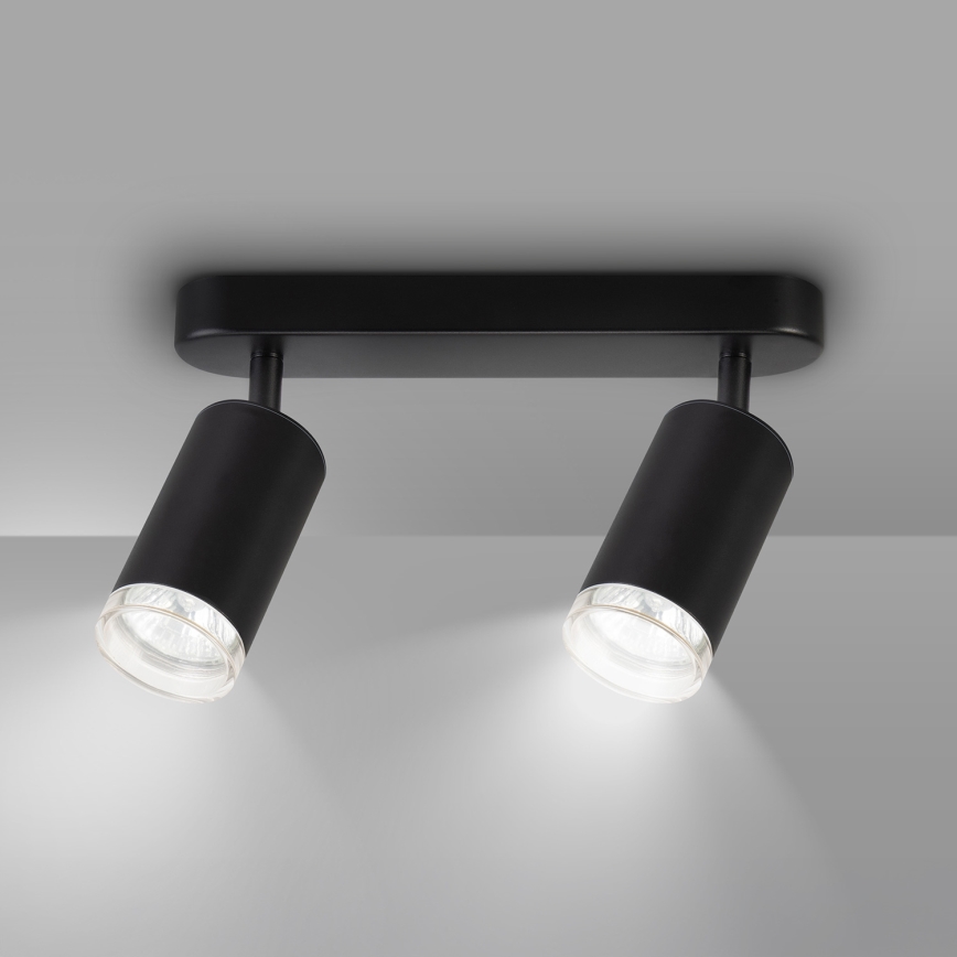 Brilagi - Reflektorska svjetiljka za kupaonicu SELE 2xGU10/30W/230V IP44 crna