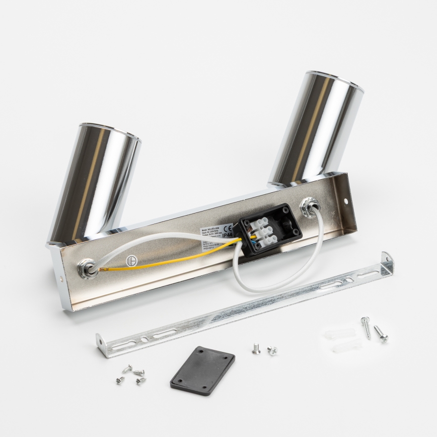 Brilagi - Reflektorska svjetiljka za kupaonicu SELE 2xGU10/30W/230V IP44 sjajni krom