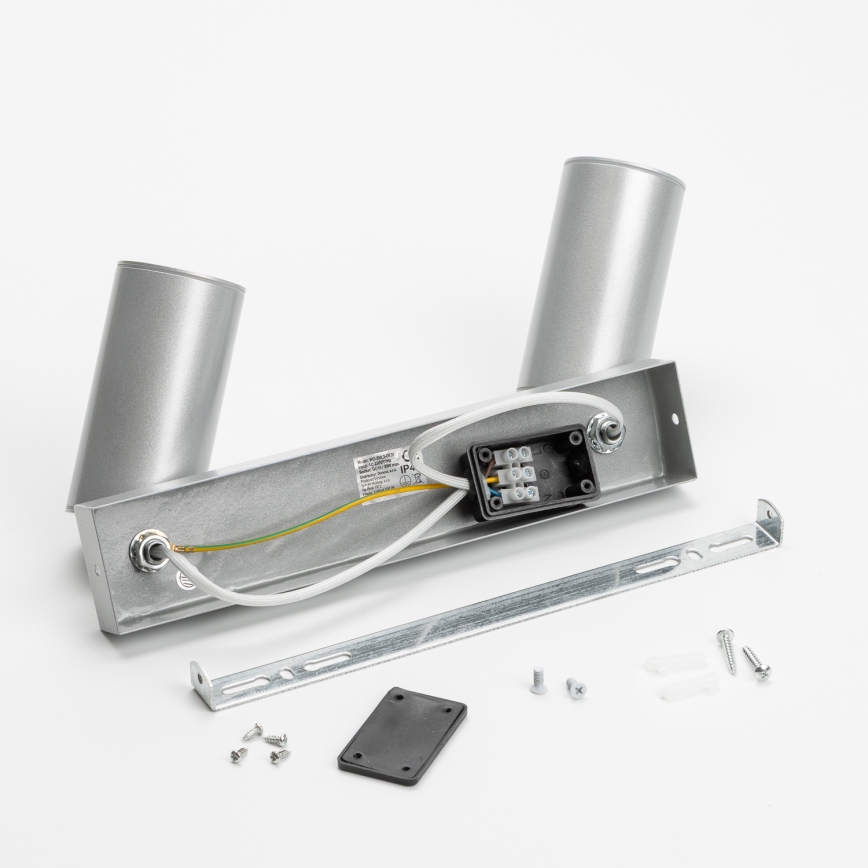 Brilagi - Reflektorska svjetiljka za kupaonicu SELE 2xGU10/30W/230V IP44 srebrna