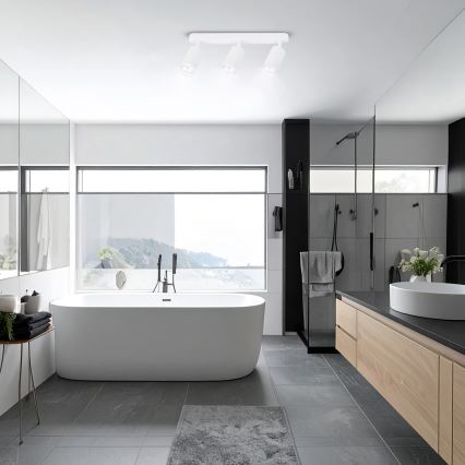 Brilagi - Reflektorska svjetiljka za kupaonicu SELE 3xGU10/30W/230V IP44 bijela