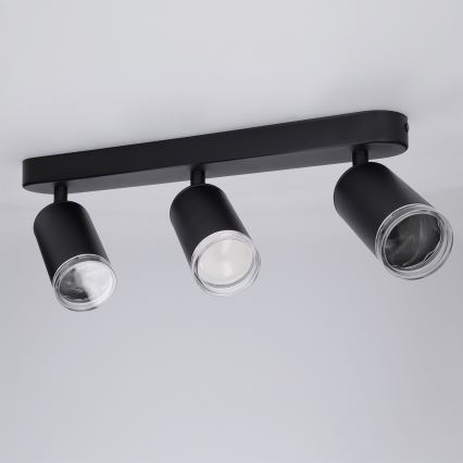 Brilagi - Reflektorska svjetiljka za kupaonicu SELE 3xGU10/30W/230V IP44 crna