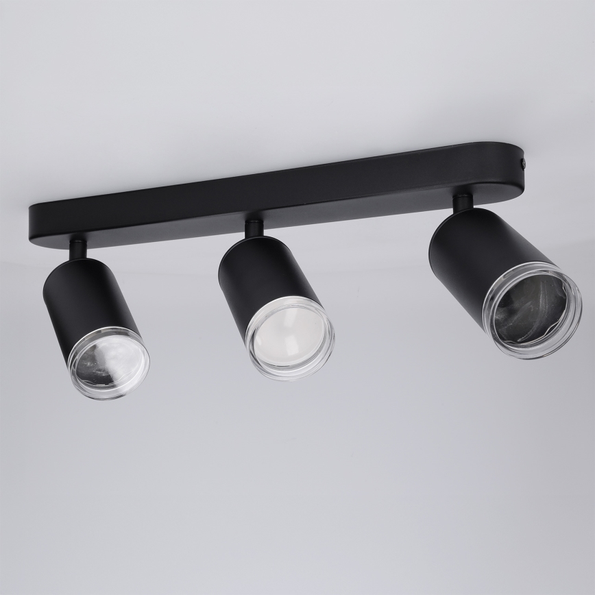 Brilagi - Reflektorska svjetiljka za kupaonicu SELE 3xGU10/30W/230V IP44 crna