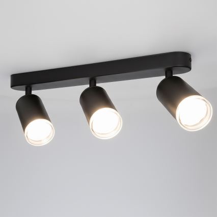 Brilagi - Reflektorska svjetiljka za kupaonicu SELE 3xGU10/30W/230V IP44 crna
