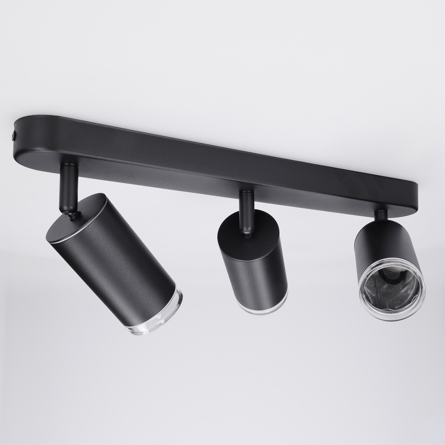 Brilagi - Reflektorska svjetiljka za kupaonicu SELE 3xGU10/30W/230V IP44 crna