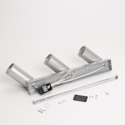 Brilagi - Reflektorska svjetiljka za kupaonicu SELE 3xGU10/30W/230V IP44 srebrna