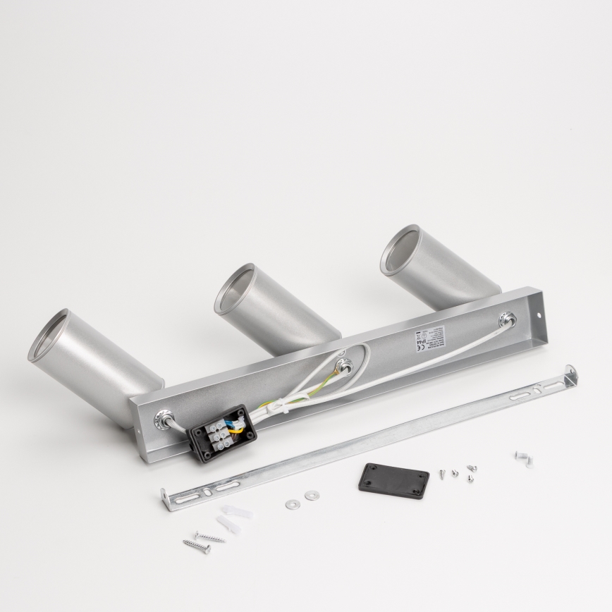 Brilagi - Reflektorska svjetiljka za kupaonicu SELE 3xGU10/30W/230V IP44 srebrna
