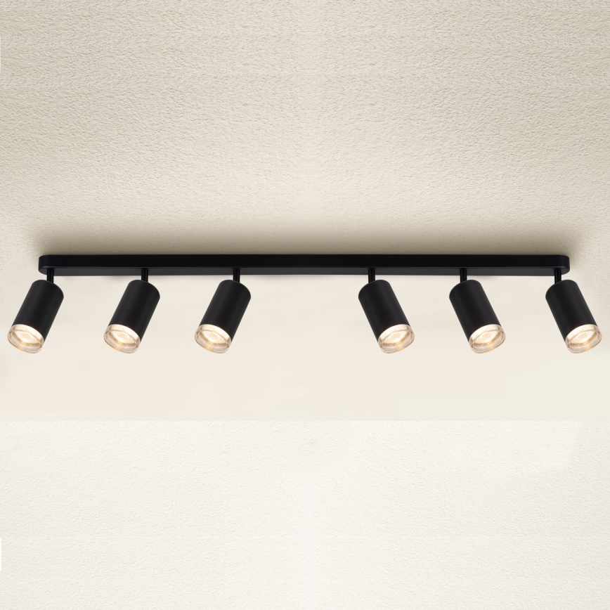 Brilagi - Reflektorska svjetiljka za kupaonicu SELE 6xGU10/30W/230V IP44 crna