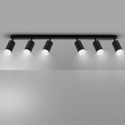 Brilagi - Reflektorska svjetiljka za kupaonicu SELE 6xGU10/30W/230V IP44 crna