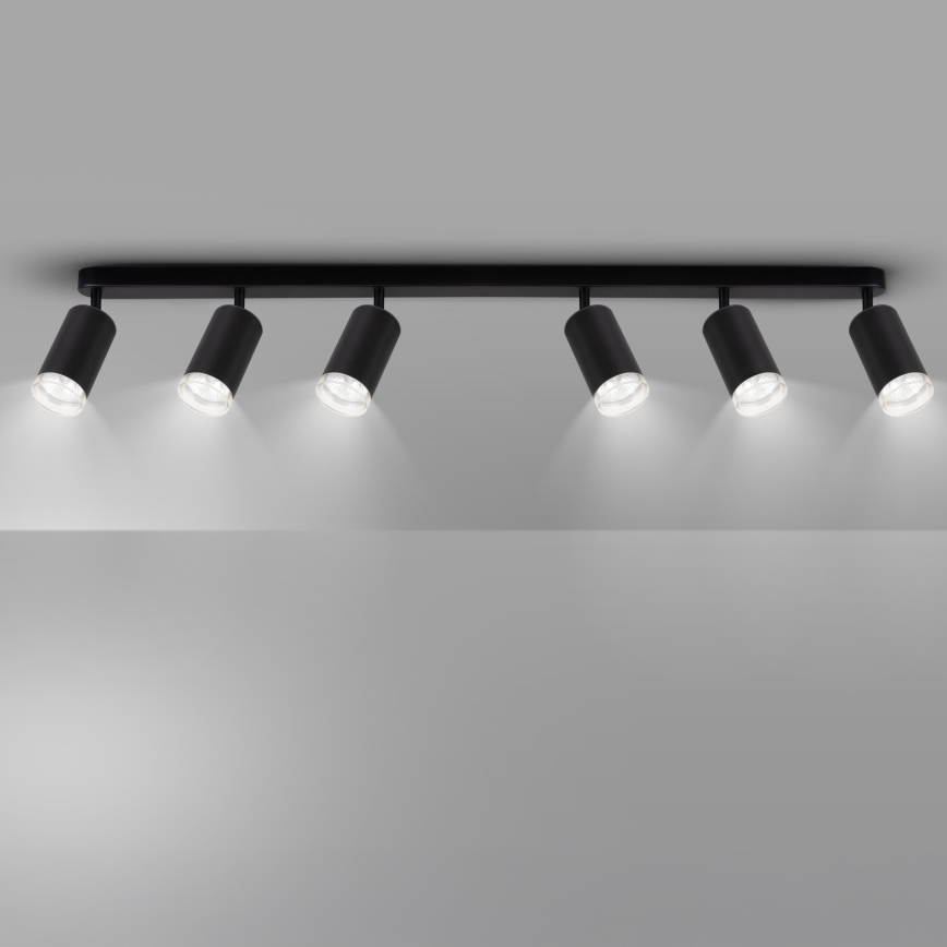 Brilagi - Reflektorska svjetiljka za kupaonicu SELE 6xGU10/30W/230V IP44 crna