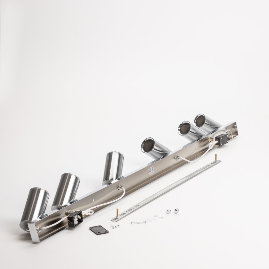 Brilagi - Reflektorska svjetiljka za kupaonicu SELE 6xGU10/30W/230V IP44 sjajni krom