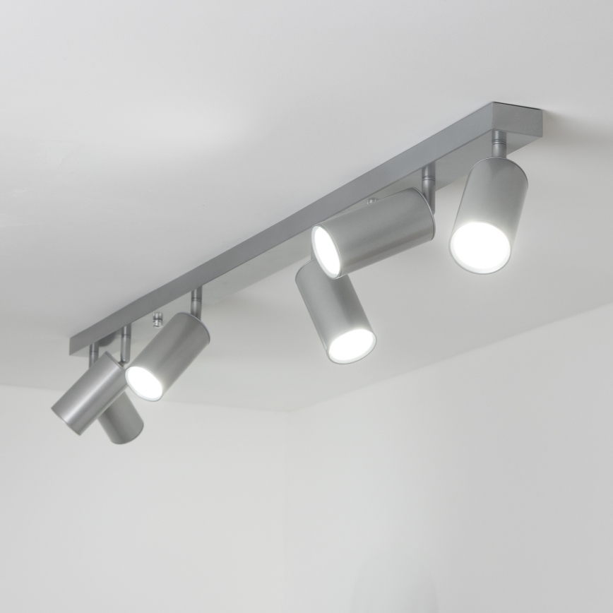 Brilagi - Reflektorska svjetiljka za kupaonicu SELE 6xGU10/30W/230V IP44 srebrna