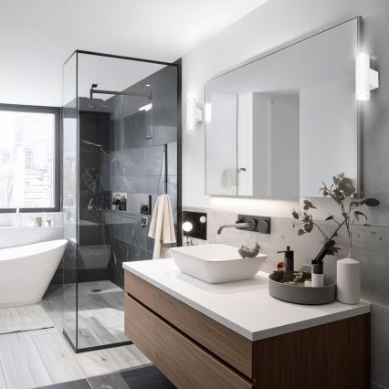 Brilagi - Zidna reflektorska svjetiljka za kupaonicu SELE AQUA 4xGU10/30W/230V IP44 bijela