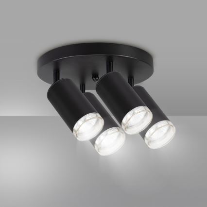 Brilagi - Reflektorska svjetiljka za kupaonicu SELE AQUA 4xGU10/30W/230V IP44 crna