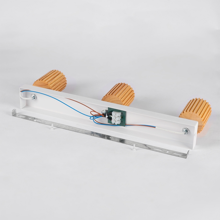 Brilagi - Reflektorsko svjetlo MODERN WOOD 3xGU10/8W/230V drveno/bijelo