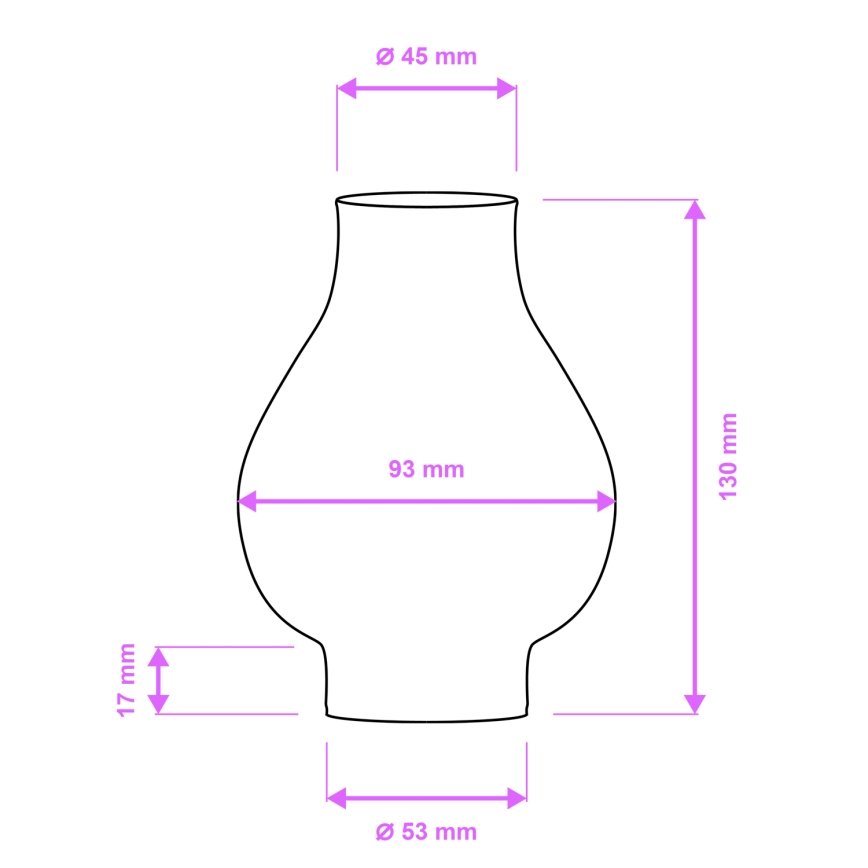 Brilagi - Zamjensko staklo za luster i zidno svjetlo ROATA, VELA, RUSTIC, QUEEN, TIMONA E14 bijelo