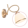 Brilagi - Rezervno staklo za zidnu lampu i luster FRED E27, promjer 13,5 cm, krem/zlatno