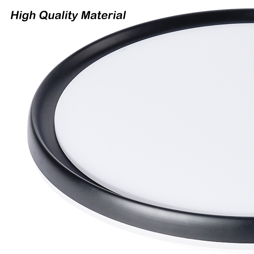 Brilagi - LED stropno svjetlo s prigušivanjem RIVO LED/72W/230V 3000-6000K crno Ø 50 cm + daljinsko upravljanje