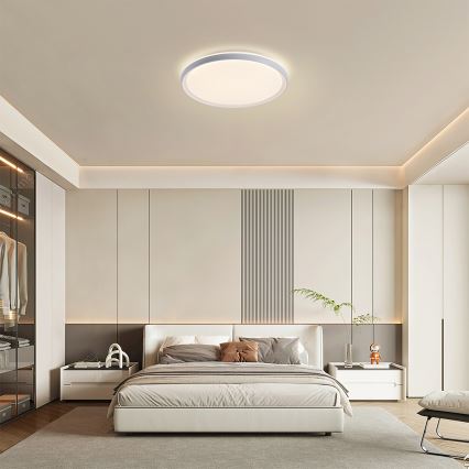 Brilagi - LED prigušiva stropna svjetiljka RIVO LED/72W/230V 3000-6000K bijela Ø 50 cm + daljinski upravljač