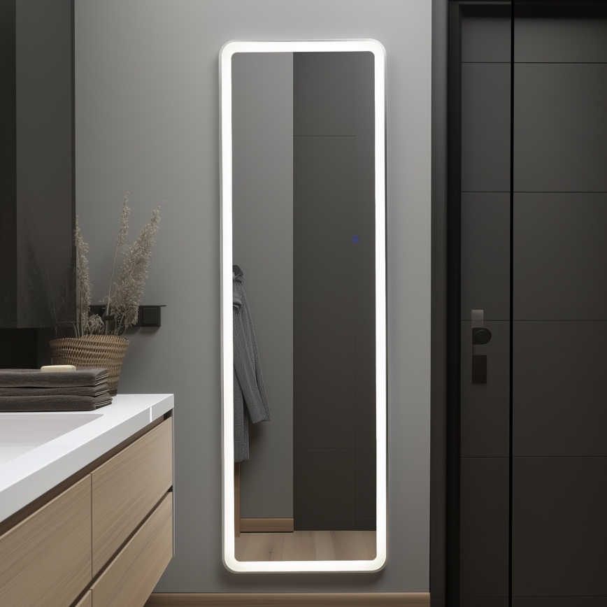 Brilagi - Stojeće ogledalo ELEGANZA LED/42W/230V 160x50 cm IP44 CRI 90 prigušivo + CCT (podesiva temperatura boje)