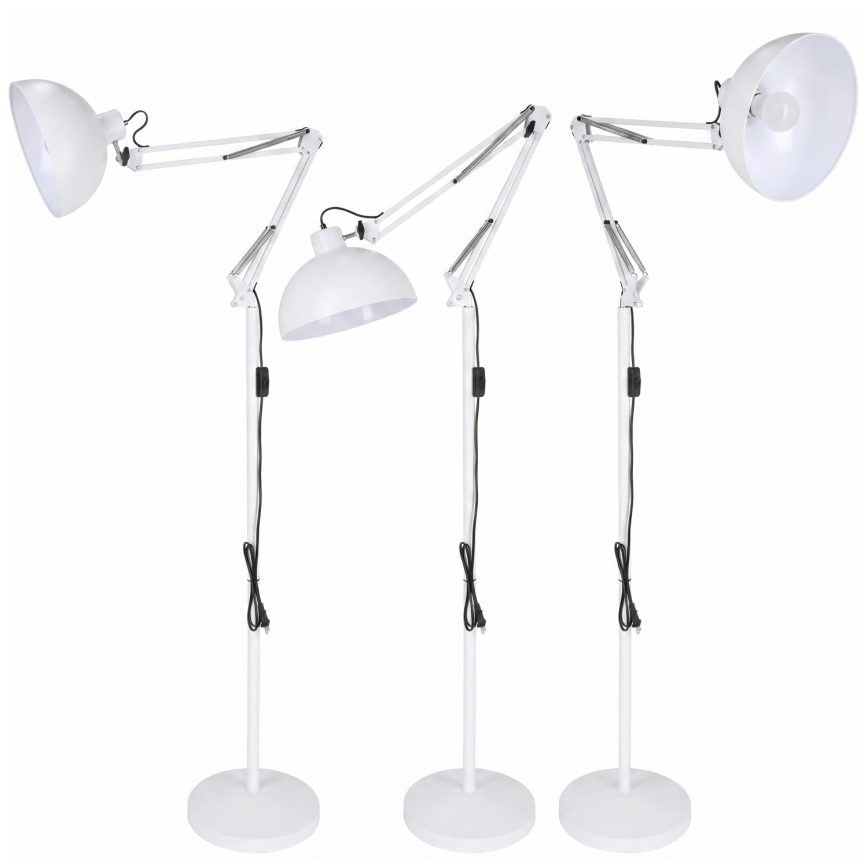 Brilagi - Savitljiva podna lampa TASKER 1xE27/60W/230V 157 cm bijela