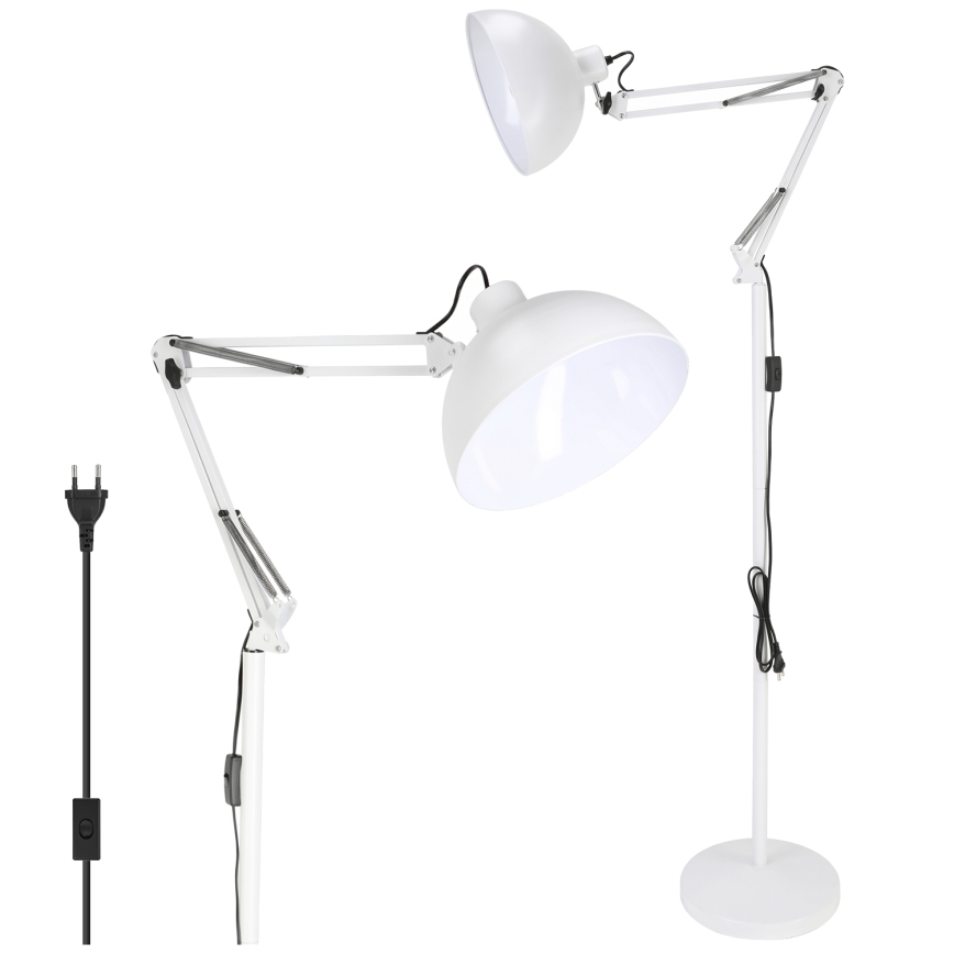 Brilagi - Savitljiva podna lampa TASKER 1xE27/60W/230V 157 cm bijela