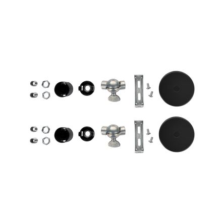 Brilagi - SET 2x zidna svjetiljka WABI SABI 1xE14/40W/230V siva