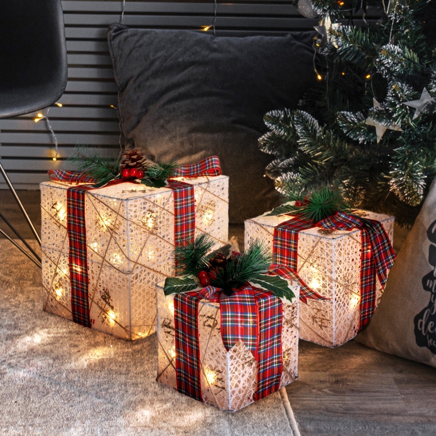 Brilagi - SET 3x LED vanjskih božićnih dekoracija LED/230V IP44 pokloni