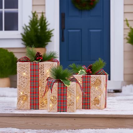 Brilagi - SET 3x LED vanjskih božićnih dekoracija LED/230V IP44 pokloni