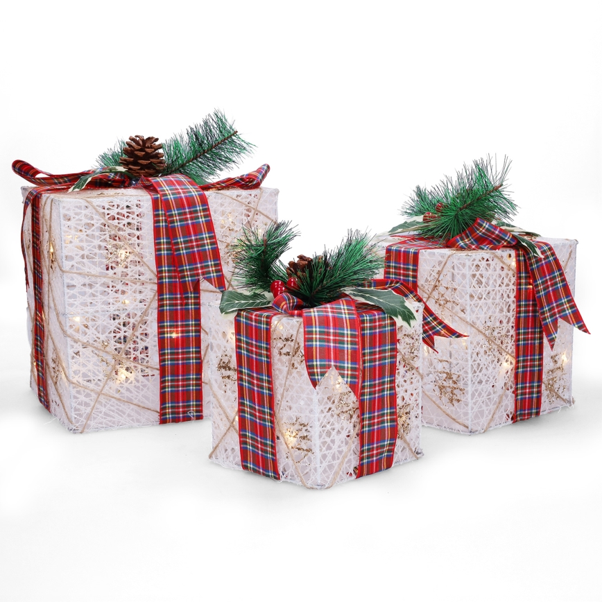 Brilagi - SET 3x LED vanjskih božićnih dekoracija LED/230V IP44 pokloni