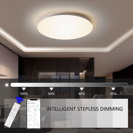 Brilagi - SMART stropna LED svjetiljka s mogućnošću prigušivanja LED/36W/230V Ø 48 cm 3000-6000K Wi-Fi Tuya Beacon + daljinski upravljač
