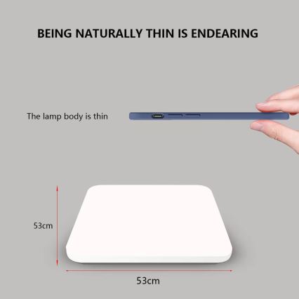 Brilagi - LED prigušivo stropno svjetlo PAMETNO LED/36W/230V 53x53 cm 2700-6500K Wi-Fi Tuya + daljinski upravljač