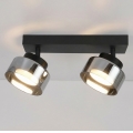 Brilagi - spot svjetiljka AURA LUX 2xGX53/30W/230V, crna/zadimljeno staklo