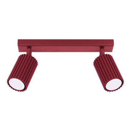 Brilagi - Spot svjetiljka CRESTO 2xGU10/10W/230V bordo