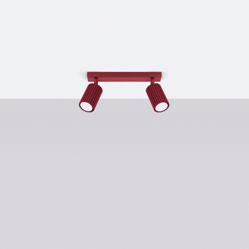 Brilagi - Spot svjetiljka CRESTO 2xGU10/10W/230V bordo