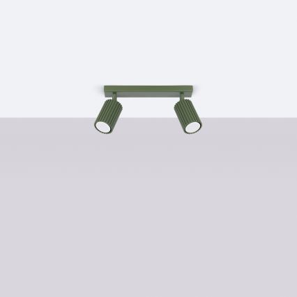 Brilagi - Spot svjetiljka CRESTO 2xGU10/10W/230V zelena