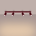 Brilagi - Spot svjetiljka CRESTO 4xGU10/10W/230V bordo