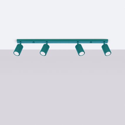 Brilagi - Spot svjetiljka CRESTO 4xGU10/10W/230V tirkizna