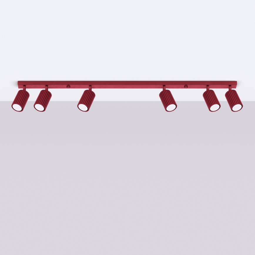 Brilagi - Spot svjetiljka CRESTO 6xGU10/10W/230V bordo