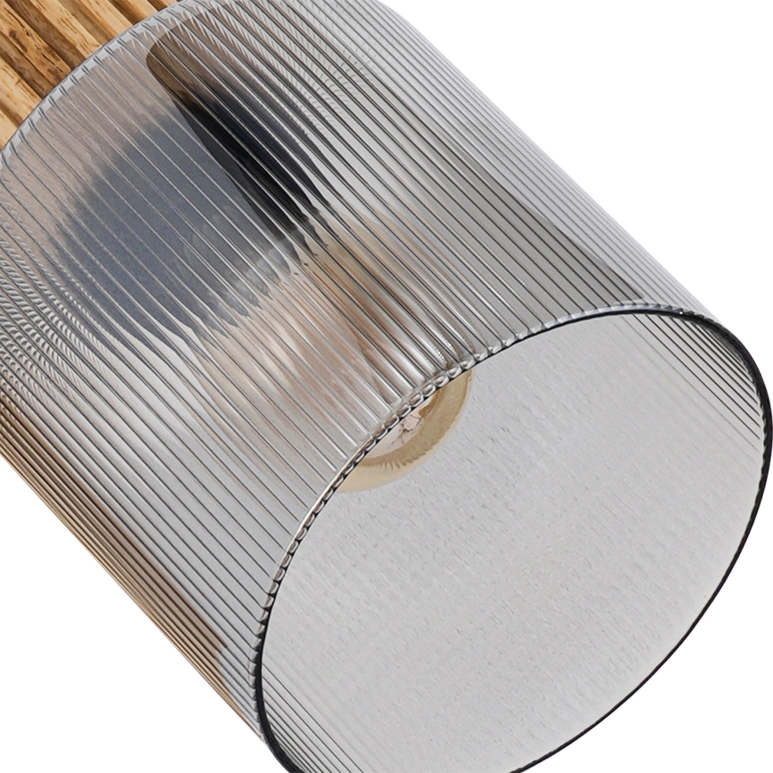 Brilagi - Spot svjetiljka HYGGE 2xE14/15W/230V drvena/dimljena