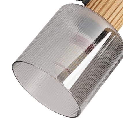 Brilagi - Spot svjetiljka HYGGE 2xE14/15W/230V kaučukovo drvo/dimljena