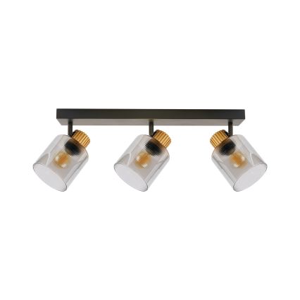 Brilagi - Spot svjetiljka HYGGE 3xE14/15W/230V crna/dimljena
